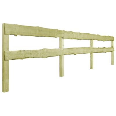 3 pcs Tuinhekken 510x90 cm vert imprégné