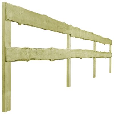 3 pcs Tuinhekken 510x60 cm vert imprégné