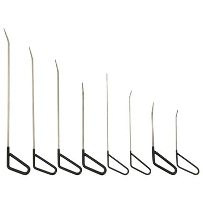 30-delige Uitdeukset hook rods roestvrij staal