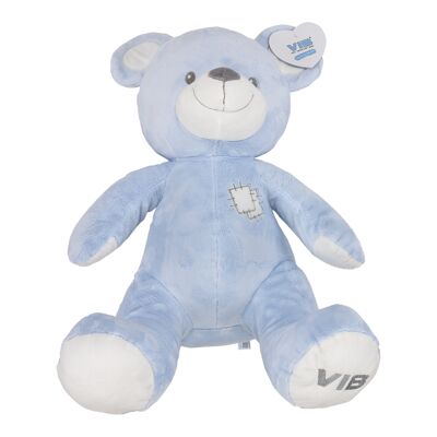 Peluche Orso Seduto Blu GRANDE 60cm BLU