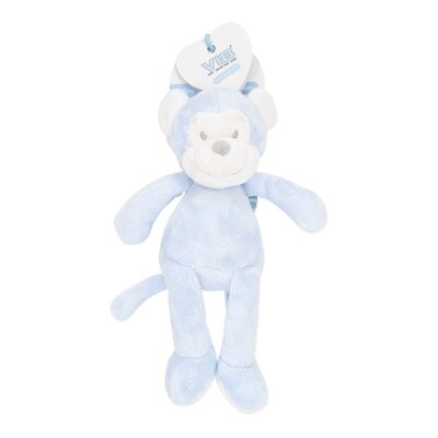 Peluche Singe avec Haricots 35cm 'Very Important Monkey' Bleu