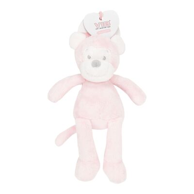 Plush Monkey with Beans 35cm 'Very Important Monkey' Pink