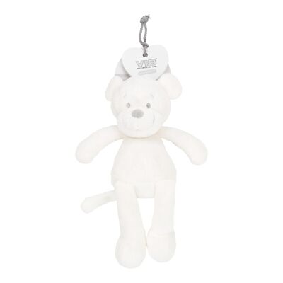 Peluche Singe avec Haricots 35cm 'Very Important Monkey' Blanc