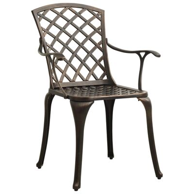 Ensemble bistro 3 pièces en aluminium moulé sous pression bronze 9