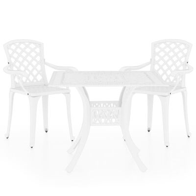 Ensemble bistrot 3 pièces en aluminium gietal avec 9