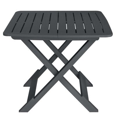 Ensemble bistrot 3 pièces, pliable, plastique antracie