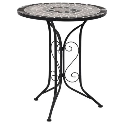3-piece bistro set mozaïek ceramic tegel grij
