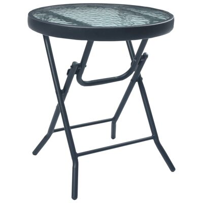 3-piece bistro set staal crème