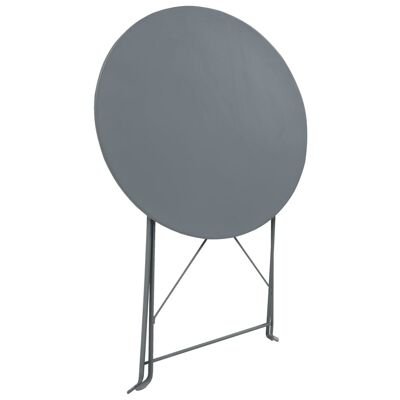 3-piece bistro set steel gray 1