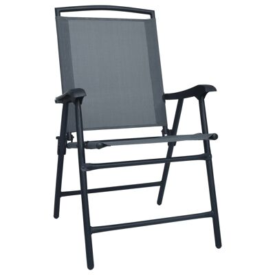 3-piece bistro set staal grijs 2