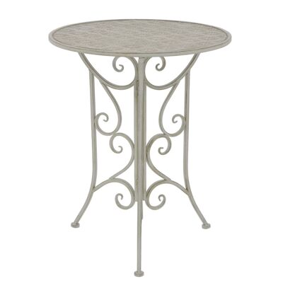 3-piece bistro set steel gray 4