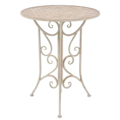 3-piece bistro set staal wit 1