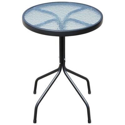 3-piece bistro set staal black 4
