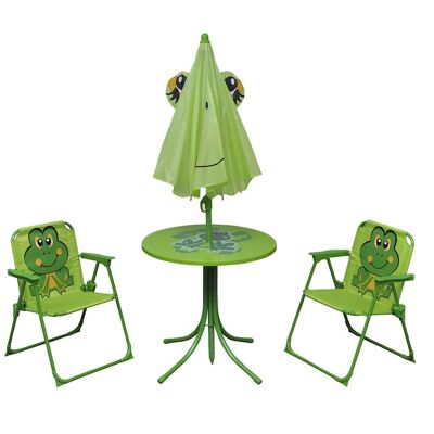 3-piece bistro set for children with large parasol