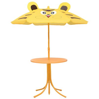 3-piece bistro set for children with parasol