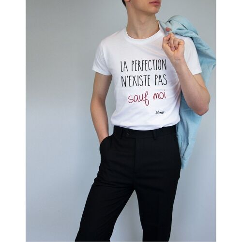 LA PERFECTION N'EXISTE PAS SAUF MOI - Tee-shirt Blanc