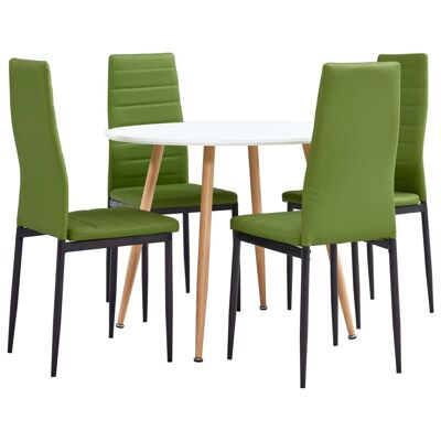 Eethoek 3 pezzi artificialmente vuoto verde lime 9