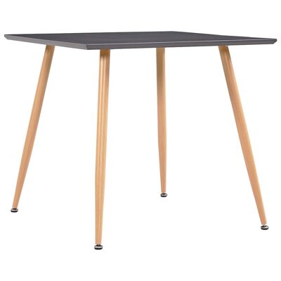 Juego de comedor de 3 piezas, tela negra 3