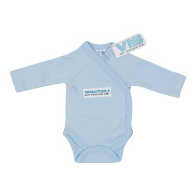 Costume de bébé pour prématuré bleu