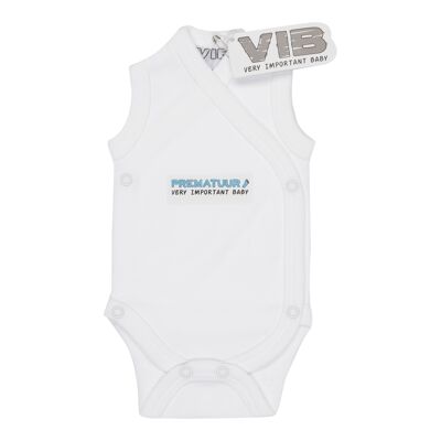 Baby Suit for Premature without Sleeves White