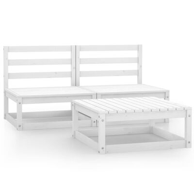 Conjunto de salón 3 piezas massief grenenhout ingenio 7