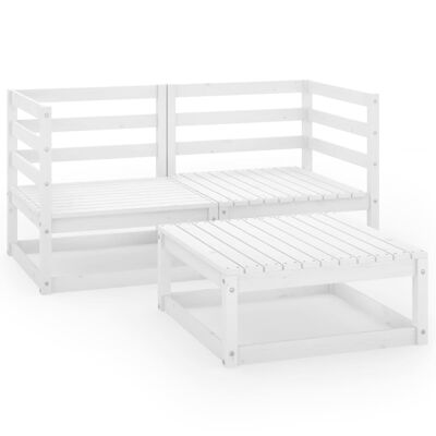 Conjunto de salón 3 piezas massief grenenhout ingenio 8
