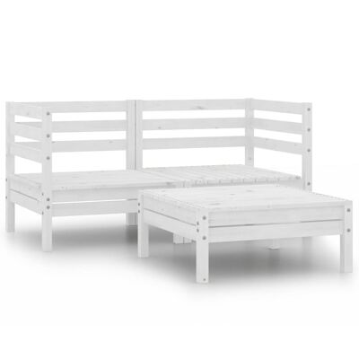Conjunto de salón 3 piezas massief grenenhout ingenio 11