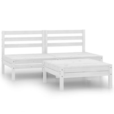 Conjunto de salón 3 piezas massief grenenhout ingenio 10