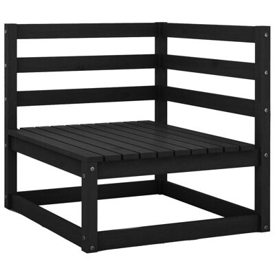 Set da salotto 3 pezzi massif grenenhout nero 15