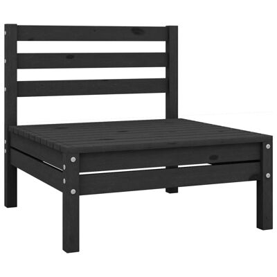 Set da salotto 3 pezzi massif grenenhout nero 4