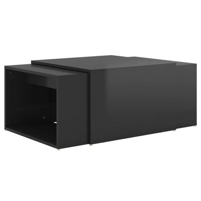 Set tavolo da salone 3 pezzi 60x60x30 cm hoogglans zwa