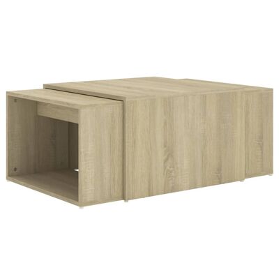Set tavolo da salone 3 pezzi 60x60x30 cm Sonoma Eikenk
