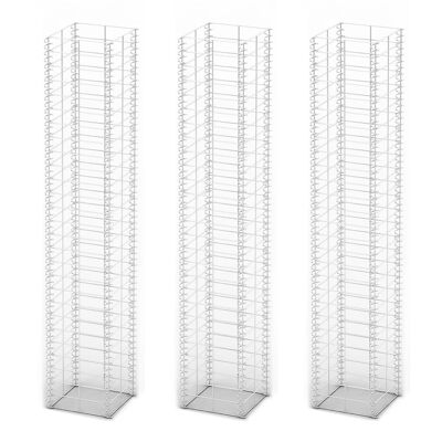 3-piece Schanskorf set 25x25x150 cm galvanized