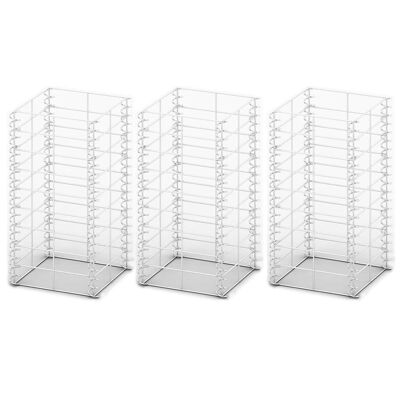 3-piece Schanskorf set 25x25x50 cm galvanized