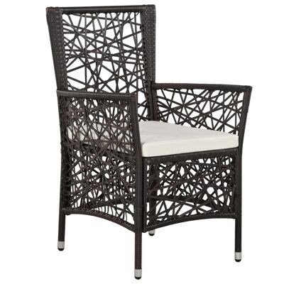 Ensemble de jardin 3 pièces marron 26