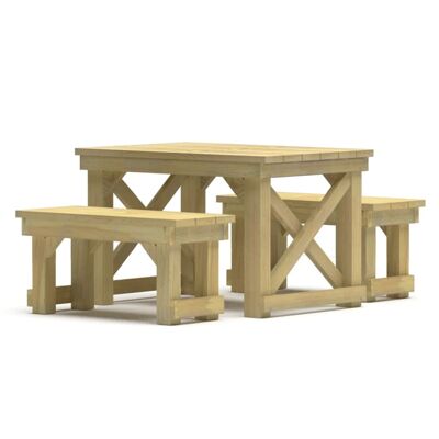 3-delige Tuinset geïmpregneerd grenenhout 1