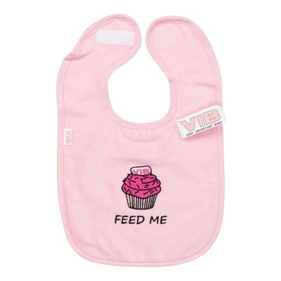 Babero FEED ME (VIB-Cupcake) Rosa