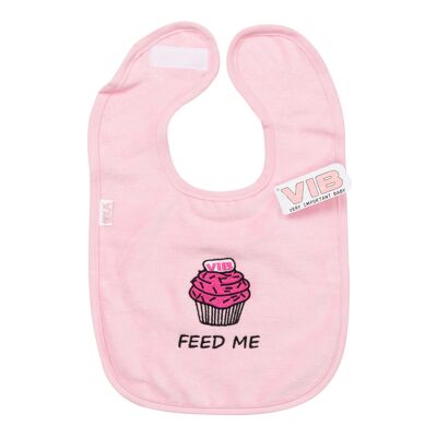 Bib FEED ME (VIB-Cupcake) Pink