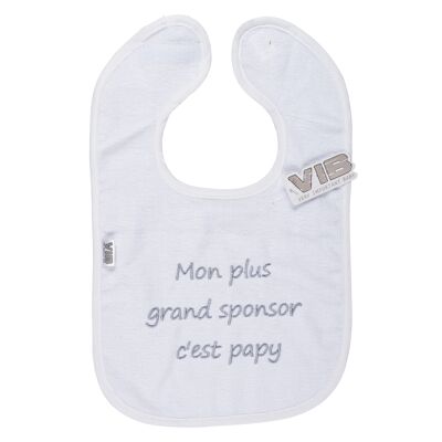 Bib Mon plus grand sponsor c'est papy White