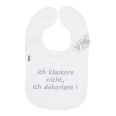 Bib Ich kleckere nicht, ich dekoriere Blanco