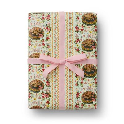 Rotolo di carta da regalo floreale per torte - Rifle Paper Co.