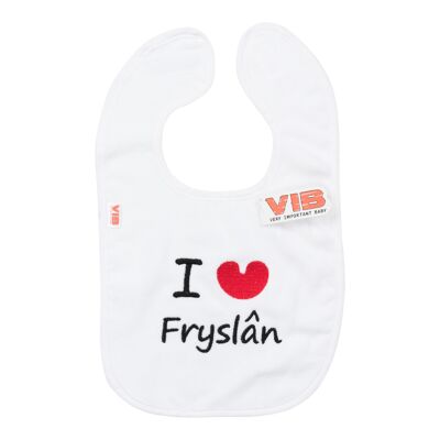 Bib I LOVE Fryslân White