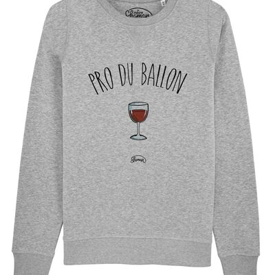 SUDADERA HOMBRE GRIS CHINO PRO GLOBO