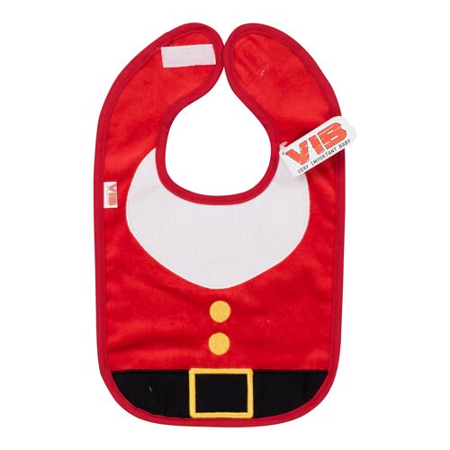 Bib Santa Claus Suit and Beard Red