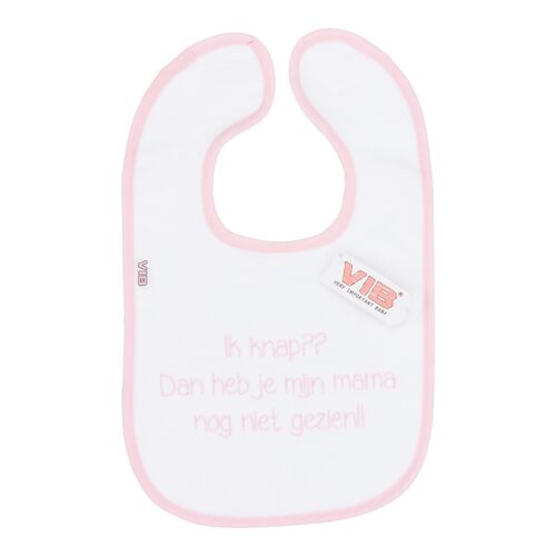 Bib Ik knap? Dan heb je mijn mama White-Pink