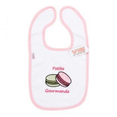 Bib Petite Gourmande (Macarons) White-Pink