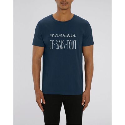 MR JE SAIS TOUT-T-Shirt Marineblau