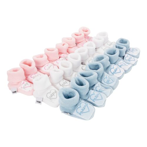 Baby Socks Heart Papa/Mama' Assorti WHITE