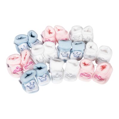 Baby Socks 'BOY & GIRL Crown' Assorti