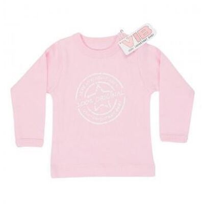 T-Shirt 100% Original Très Important Bébé Rose 6M